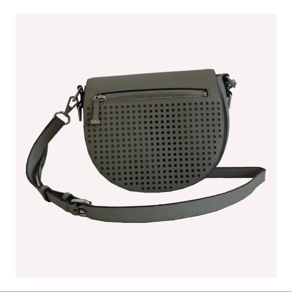 Rebecca Minkoff Perforated Leather Astor Saddle Crossbody Bag